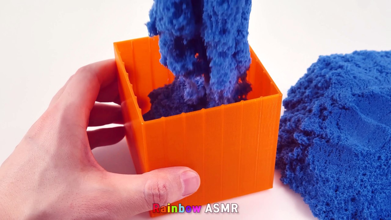 Satisfying Video l How to make Rainbow Toenail Cake WITH Kinetic Sand INTO Painting Cutting ASMR