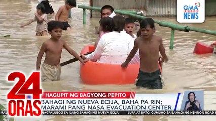 Bahagi ng Nueva Ecija, baha pa rin; marami pang nasa evacuation center | 24 Oras