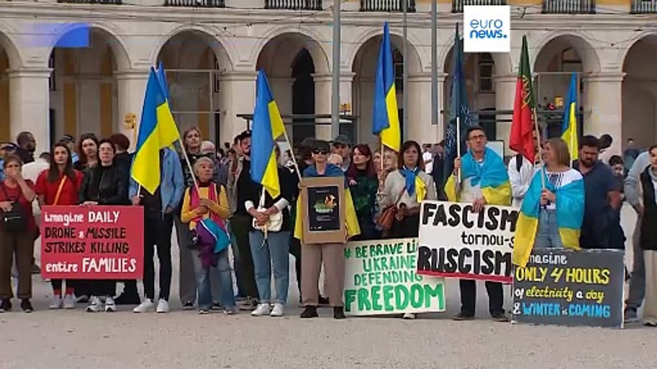 1.000 Tage Ukraine-Krieg: Proteste in ganz Europa