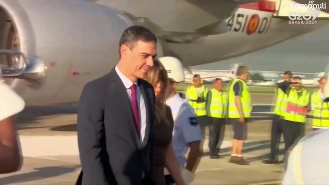 Pedro Sánchez y Begoña Gómez llegan a Brasil
