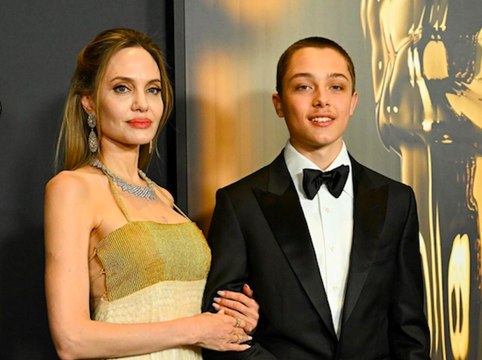 Angelina Jolie and her son Knox Jolie Pitt