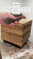 How to Gel Stain Wicker Decor or Furniture