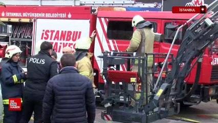 İstanbul Beşiktaş'ta iş yerinde yangın: Mahsur kalan 10 kişi kurtarıldı