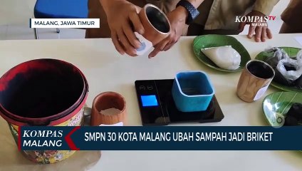 Keren! Sekolah Ubah Sampah Jadi Briket
