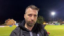 Farnham Town manager Paul Johnson post-Raynes Park Vale