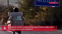 Scooter üzerine yerleştirdiği koltukla trafiğe çıktı