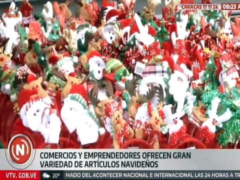 Caracas | Ciudadanos inician compras navideñas para celebrar la tradicional época decembrina