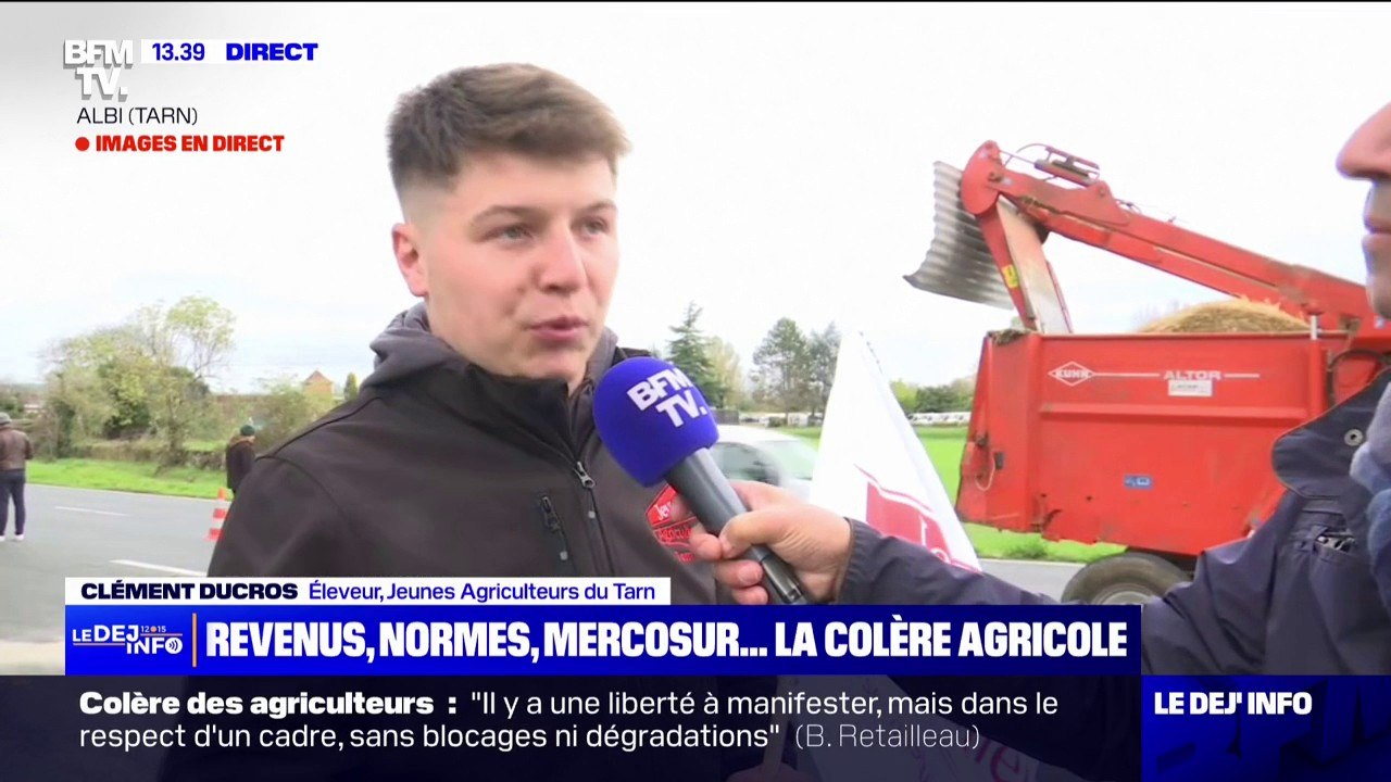 "C'est honteux, c'est une concurrence déloyale": à Albi, les agriculteurs investissent les rond-point pour exprimer leur ras-le-bol