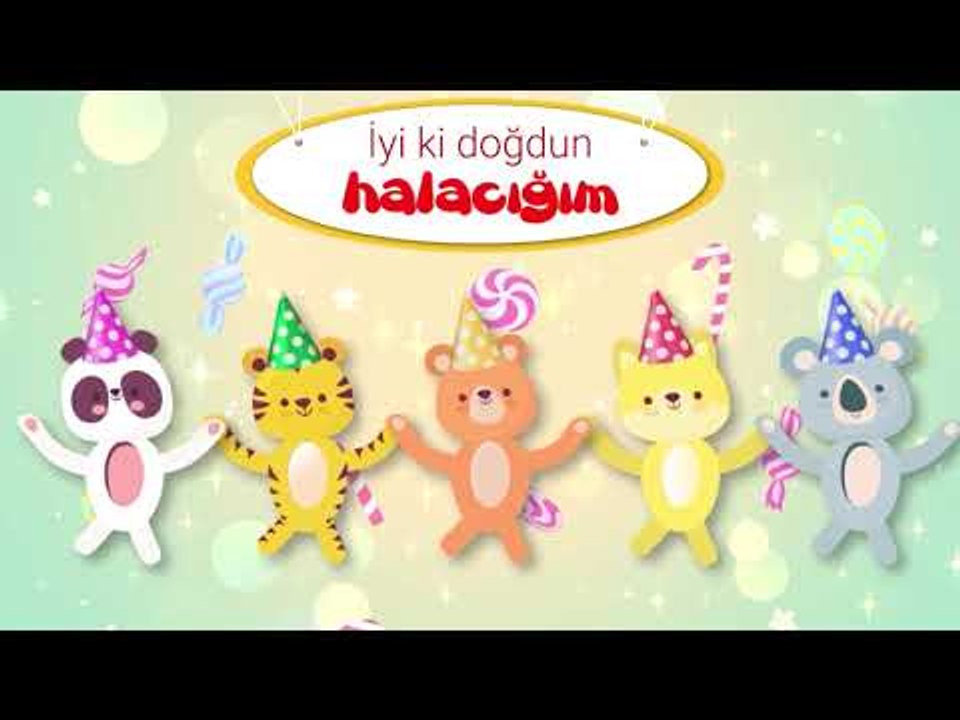 İyi ki Doğdun HALACIĞIM  - İsme Özel Kırmızı Balık Doğum Günü Şarkısı