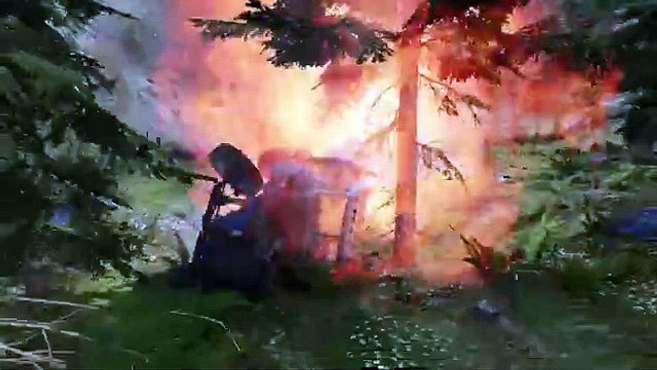 BeamNG Drive - The Burning Car Came Out close jumping and racing 3D car driver game