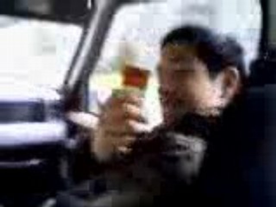 Sur la route 3 dans la voiture de jé