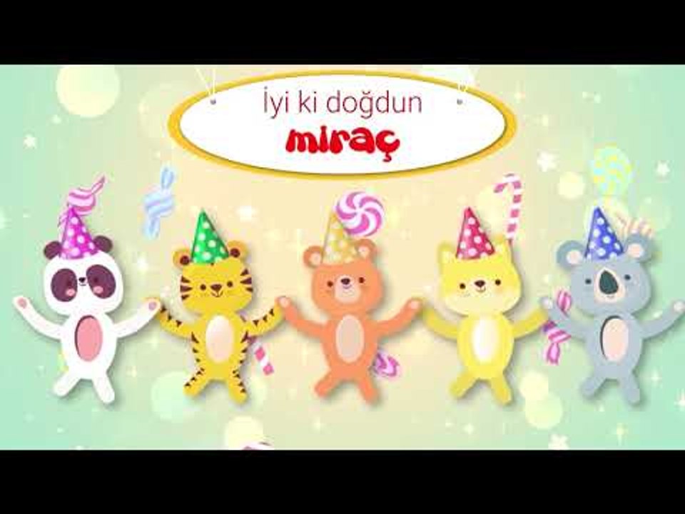 İyi ki Doğdun MİRAÇ - İsme Özel Kırmızı Balık Doğum Günü Şarkısı