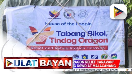 “Tabang Bikol, Tindog Oragon" relief caravan, inilunsad ng Kamara, katuwang ang DSWD at Malacañang