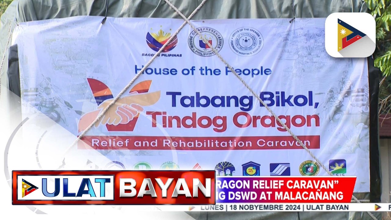 “Tabang Bikol, Tindog Oragon" relief caravan, inilunsad ng Kamara, katuwang ang DSWD at Malacañang