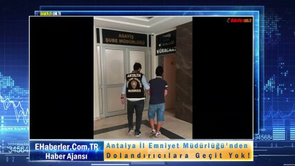 Antalya İl Emniyet Müdürlüğü'nden Dolandırıcılara Geçit Yok!