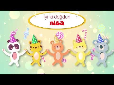 İyi ki Doğdun NİSA - İsme Özel Kırmızı Balık Doğum Günü Şarkısı