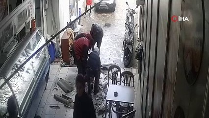 Bastığı yere dikkat etmedi! 5 metre yükseklikten düştü!