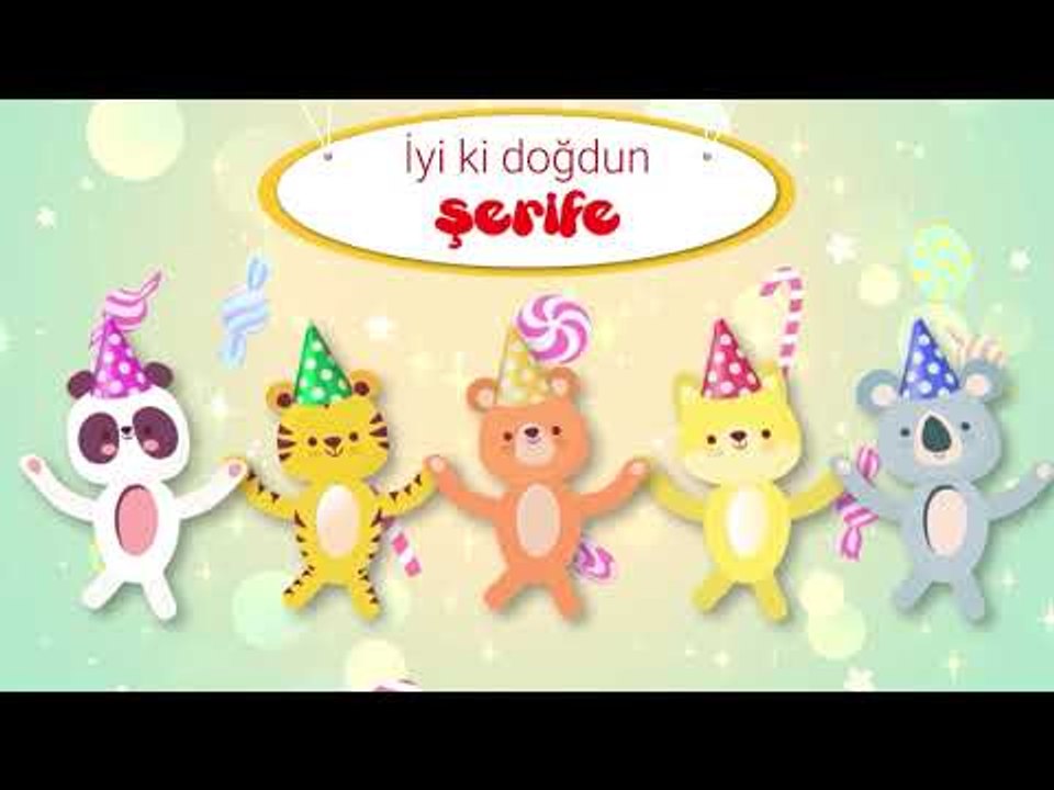 İyi ki Doğdun  ŞERİFE - İsme Özel Kırmızı Balık Doğum Günü Şarkısı
