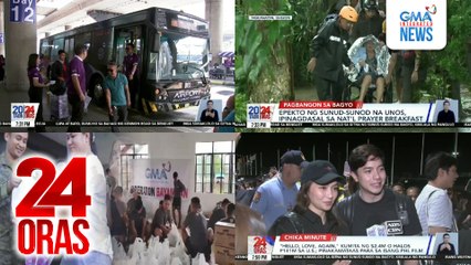 24 Oras: (Part 3) First responders na humarap sa magkakasunod na bagyo, kinilala ni PBBM; Nagmomotorsiklo, patay nang sumabit sa nakalaylay na kable; "Hello, Love, Again", kumita na ng P245-M; 1st PHL movie sa top 10 films sa U.S., atbp.
