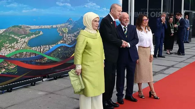 Cumhurbaşkanı Erdoğan, G20 Liderler Zirvesi resmi karşılama törenine katıldı