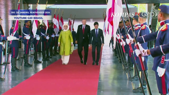 Momen Presiden Prabowo hingga Presiden Turki Erdogan Tiba di Venue G20 Brasil Summit