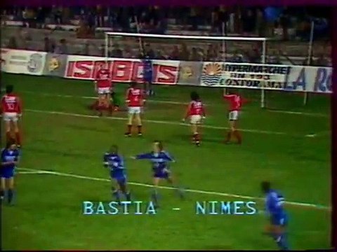 BASTIA - NIMES - 1981 - SAISON 1980/1981 -