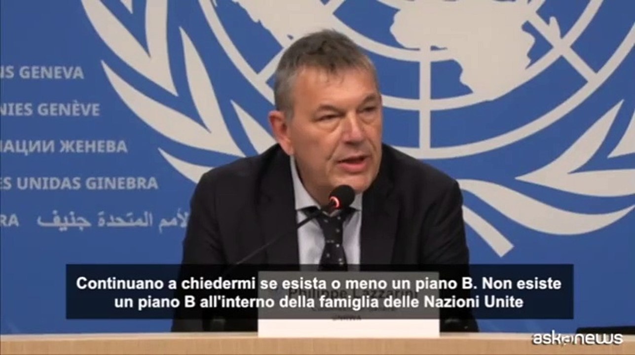 Lazzarini: "A Gaza e Cisgiordania no piano B" rispetto a Unrwa
