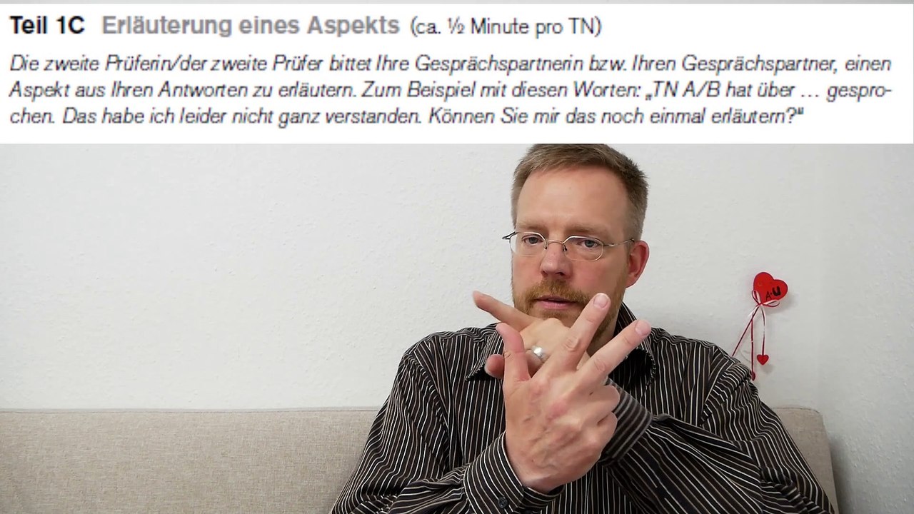 Deutsch-Test für den Beruf B2 – 15a – Unerwartetes zum Prüfungsteil Sprechen Teil 1
