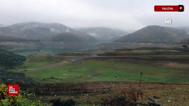 Yalova'nın içme suyu kaynağı Gökçe Barajı'nda su seviyesi yüzde 20'lere düştü