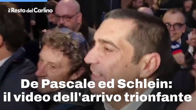 De Pascale ed Schlein: il video dell'arrivo trionfante