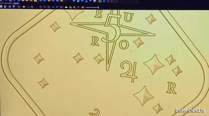 I segni zodiacali di fuoco in una moneta