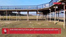 6 yıl önce gemi yanaştırılan iskele karada kaldı
