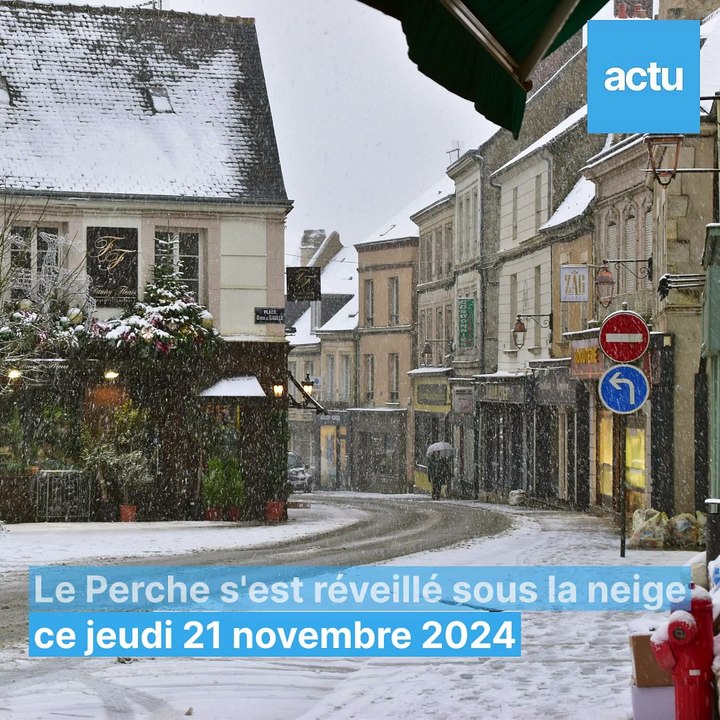Le neige en abondance dans le Perche ce 21 novembre 2024