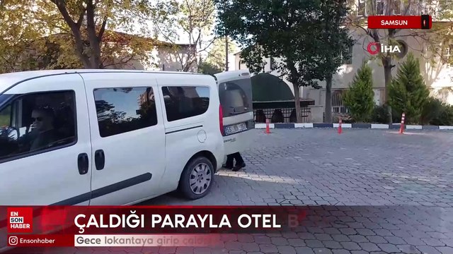 Samsun'da gece lokantaya girip çaldığı parayla içki içti