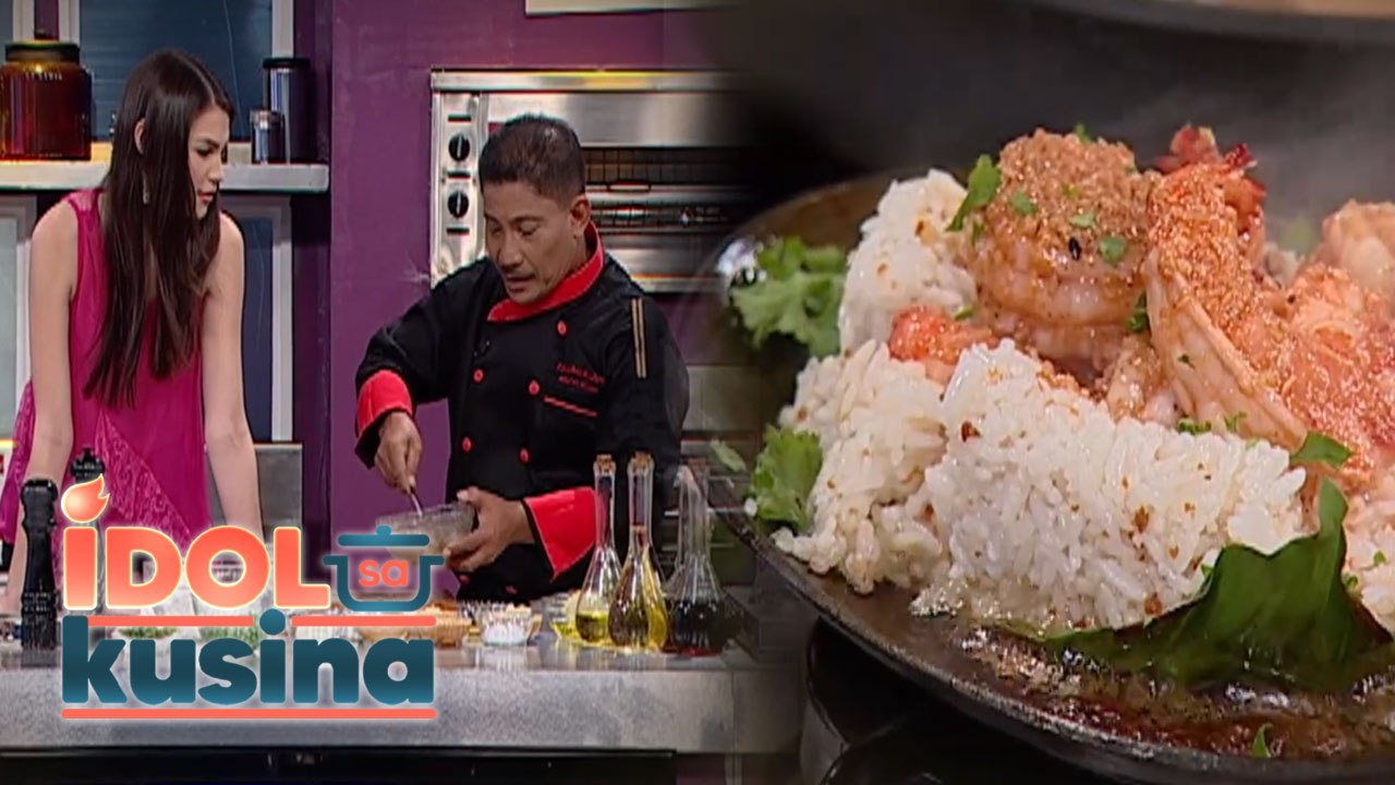 Rhian Ramos feels lucky to be served Chef Boy Logro’s Gambas al Ajillo! | Idol Sa Kusina