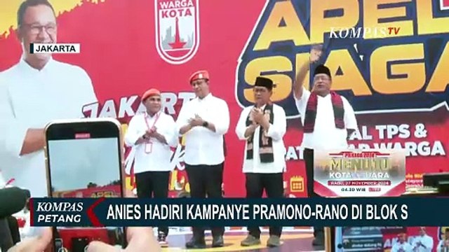 Momen Anies Baswedan Hadiri Kampanye Pramono-Rano, Nyatakan Dukungan di Pilkada Jakarta 2024
