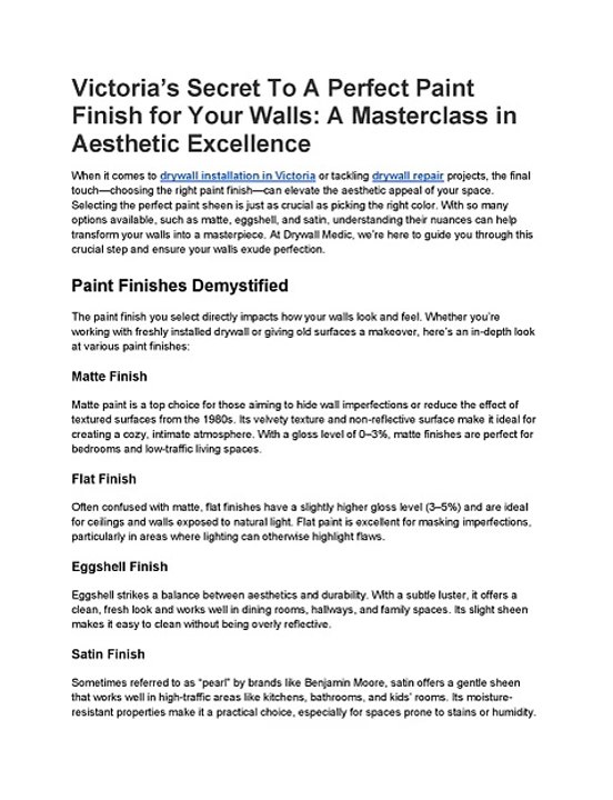 Victoria’s Secret To A Perfect Paint Finish for Your Walls_ A Masterclass in Aesthetic Excellence