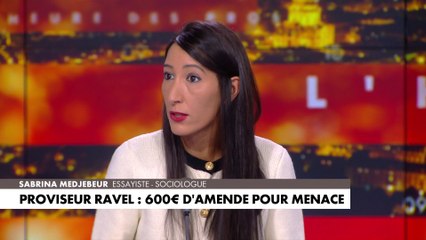Sabrina Medjebeur : «C'est une prime à l'encouragement de menacer les professeurs.»