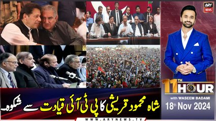 11th Hour | Waseem Badami | ARY News | 18th November 2024
