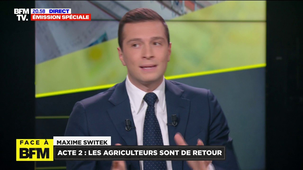 Traité de libre-échange UE-Mercosur: "Un accord dangereux pour l'agriculture française", estime Jordan Bardella