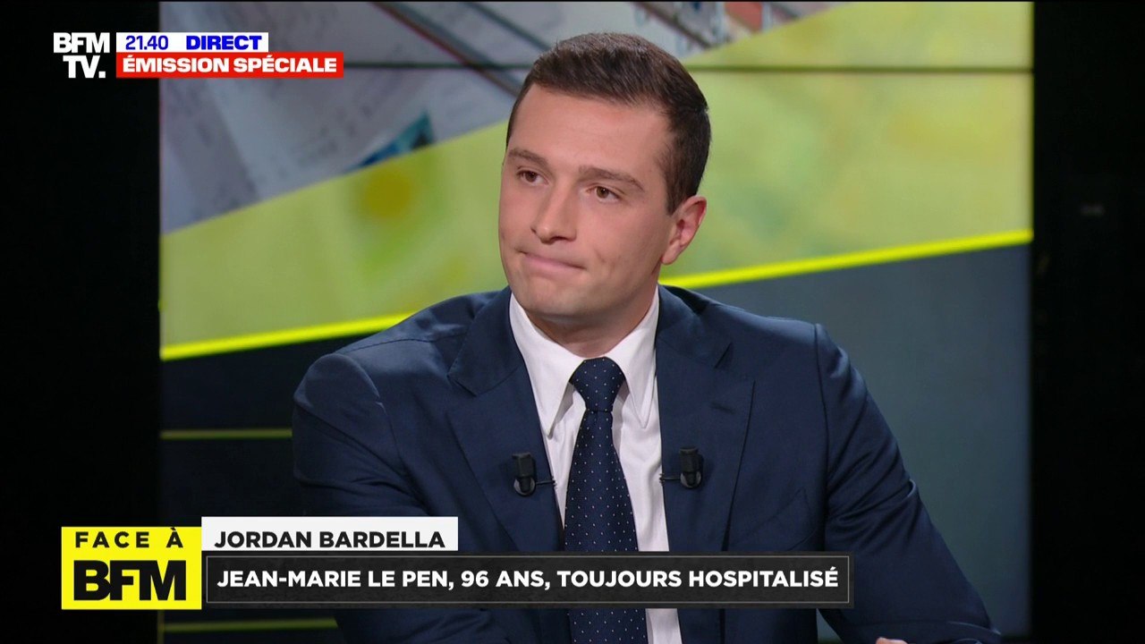 Jordan Bardella: "Jean-Marie Le Pen va bien"