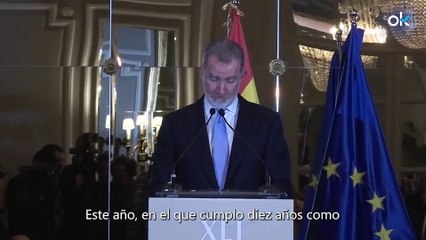 El Rey defiende el periodismo "de la más alta calidad" en tragedias como la DANA