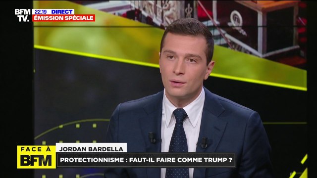 Jordan Bardella: Il n'y a pas de raison que toutes les grandes puissances se protègent et que la France et le marché commun soient le seul espace à ne pas se protéger