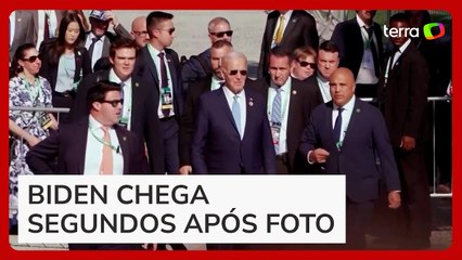 Joe Biden se atrasa e não participa de foto com líderes globais no G20