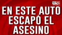 En este auto se escapó el asesino que mató a su suegro