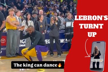LeBron James' silky moves set the dance floor on fire and give Savannah’s skills a run for her money
