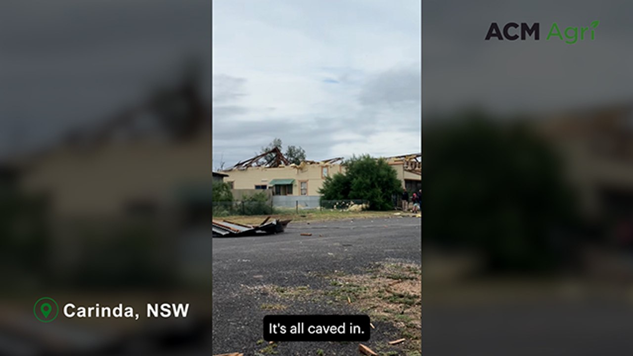 Carinda village buildings flattened by vicious tornado-like thunderstorm