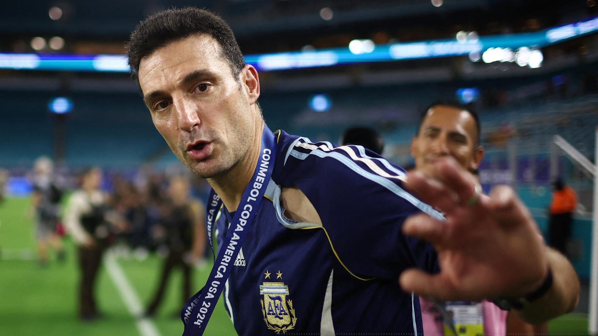 Argentina coach Scaloni says Messi is not 100 per cent for Peru game