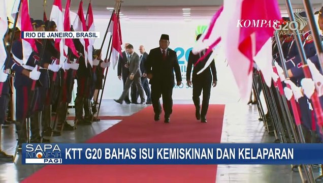 Hadir di KTT G20 Brasil, Presiden Prabowo Serukan Lawan Kelaparan & Kemiskinan