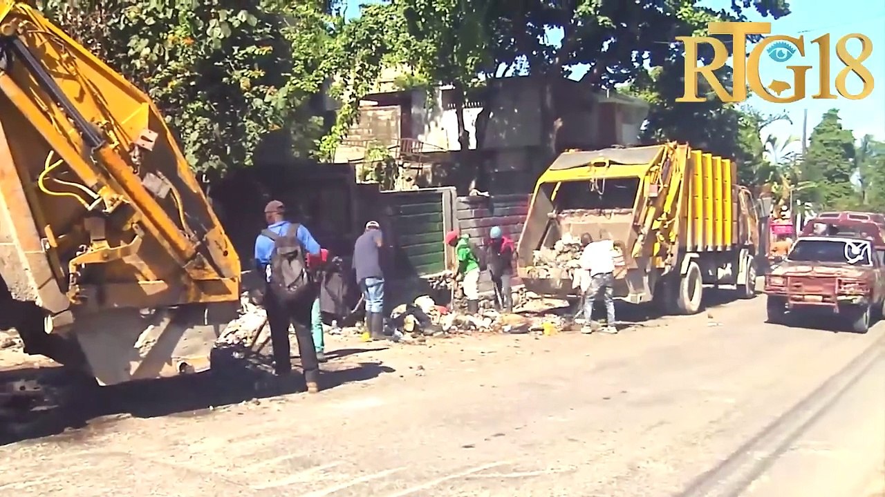 Magistra komin Petyonvil la Kesner Normil demare travay netwayaj nan komin nan